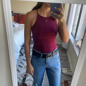 Maroon tank top